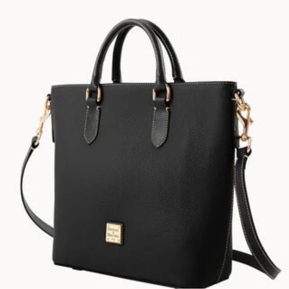 NWT Dooney and Bourke, black pebble, grain editors, tote bag